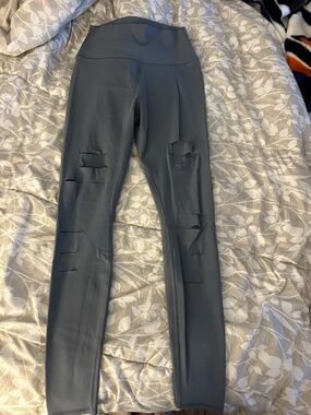 ALO Yoga Dark Gray High-Rise Leggings